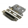 3" Heavy Duty Bathroom Mortice Lock - Aged Brass
