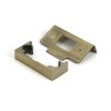 ½" Rebate Kit for Tubular Mortice Latch - Aged Brass