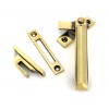 Locking Art Deco Fastener - RH - Aged Brass