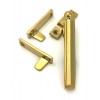 Night-Vent Locking Art Deco Fastener - Polished Brass