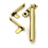 Night-Vent Locking Art Deco Fastener - Aged Brass