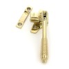 Night-Vent Locking Reeded Fastener (Steel Window) - Polished Brass