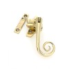 Night-Vent Locking Monkeytail Fastener (Steel Window) - Polished Brass