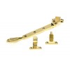 8" Reeded Stay (Steel Window) - Polished Brass