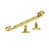 10" Monkeytail Stay (Steel Window) - Polished Brass