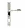 Reeded Slimline Lever Espag. Lock Set - Polished Marine SS (316)