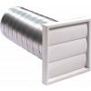 Wall Vent Kit 100mmdia Whi/alu