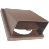 100mm Cowled Wall Outlet Brown