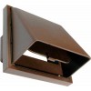100mm Cowled Wall Outlet Brown