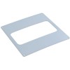 Flat Rectangl Wall Plate 153mm