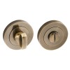 Insignia Bathroom Thumbturn & Release Set - Antique Bronze (Alum)