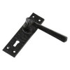 Kirkpatrick - Euro Lever Lock Set - Black 2445