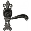 Kirkpatrick - Tudor Bathroom Lock Handle Set - Black 2449