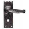 Carlisle Traditional Ludlow Bathroom Lock Handle Set - Black