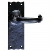 Traditional Lever Latch Set - Black
