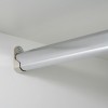 Single 450mm Wardrobe Rail set - Polished Chrome