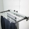 W/robe pull-out trouser rack 505mm Silv/