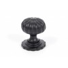 Small Cabinet Knob (with base) - Black 