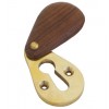 Plain Covered Escutcheon - Rosewood 