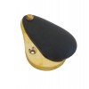 Plain Covered Escutcheon - Ebony 