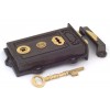 Double Handed Rim Lock Set - Cast/Brass