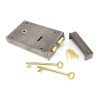 Large Left Hand Rim Lock - Iron