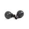 Ball Curtain Finial (pair) - Beeswax