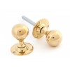 Ball Mortice Knob Set - Polished Brass