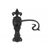 Curly Lever Bathroom Set - Black 