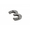 Antique Pewter Numeral 3