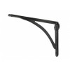 10" x 7" Curved Shelf Bracket - Black 