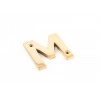 Letter M - Polished Brass