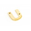 Letter U - Polished Brass