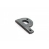 Letter P - Antique Pewter