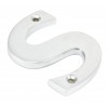 Letter S - Satin Chrome 