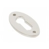 Period Oval Escutcheon - Polished Nickel