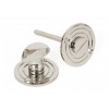 Round Bathroom Thumbturn - Polished Nickel 