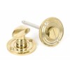 Round Bathroom Thumbturn - Polished Brass 