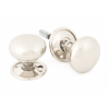 Small Mushroom Mortice/Rim Knob Sets - Polished Nickel