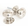 Large Prestbury Mortice/Rim Knob Sets - Polished Nickel 