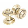 Elmore Concealed Mortice Knob Set - Aged Brass 