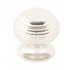 Beehive Cabinet Knob 30mm - Polished Nickel 