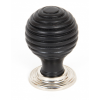 Beehive Cabinet Knob 35mm - Ebony and PN 