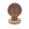 Rosewood and AB Beehive Cabinet Knob 35mm
