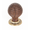 Rosewood and AB Beehive Cabinet Knob 38mm