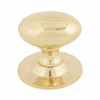 Oval Cabinet Knob 40mm - Polished Brass 