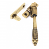 Reeded Night Vent Locking Fastener - Aged Brass 