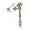 Reeded Night Vent Locking Fastener - Polished Nickel 