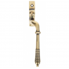 Reeded Right Hand Espag Handle - Aged Brass