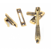 Locking Reeded Fastener - Aged Brass 